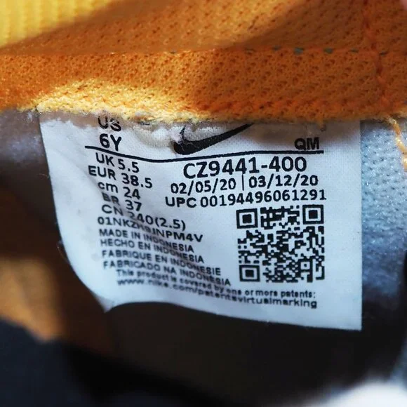 Nike Blazer Mid GS Aurora Purple Orange Youth 6 Women's 7.5 CZ9441-400 Color - Picture 10 of 11